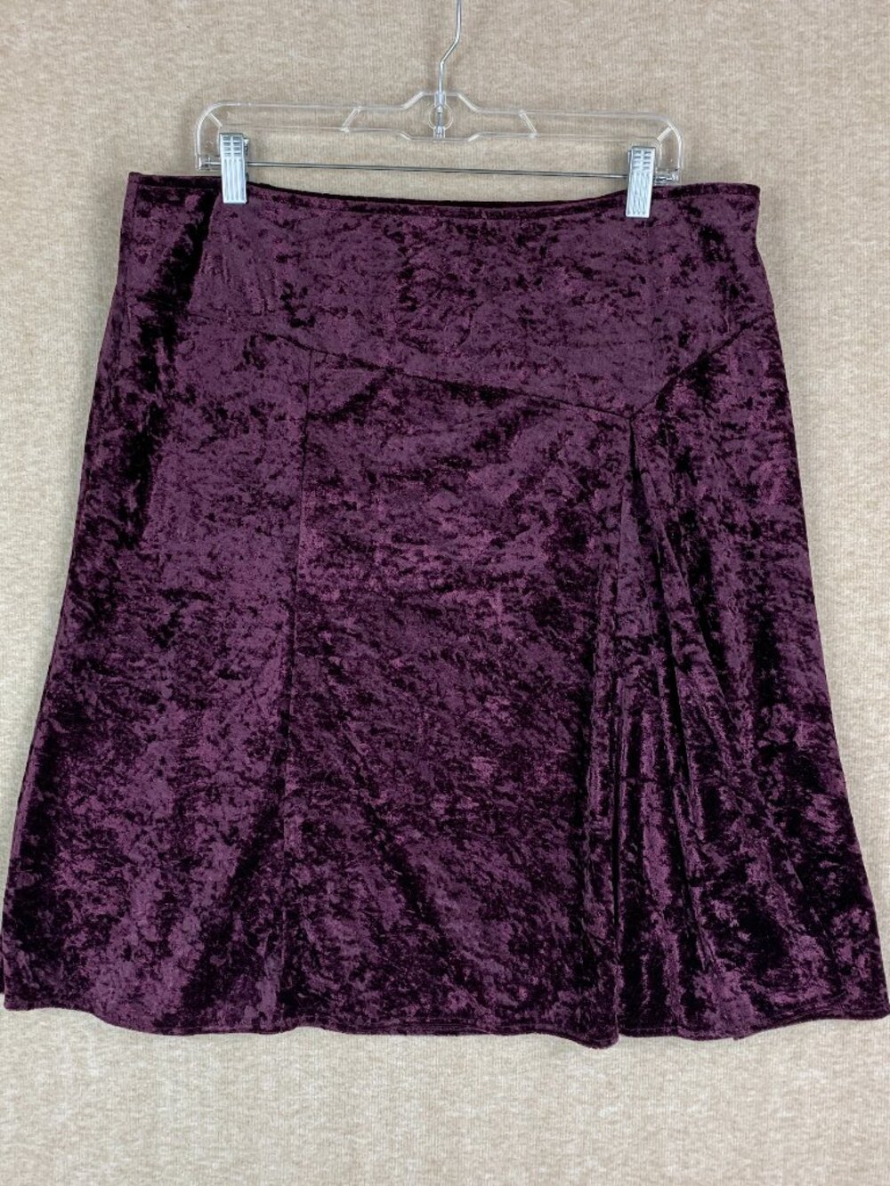 Apostrophe Velvet skirt Sz XL Women's Deep Purple 2000s Midi Witch Goth Whimsi